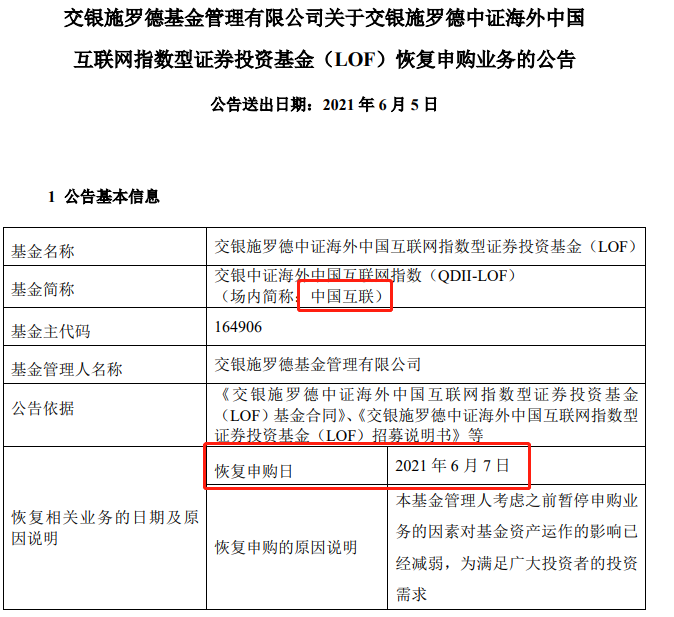 中国互联恢复申购是一个中长期的套利机会-第2张图片-牧野网