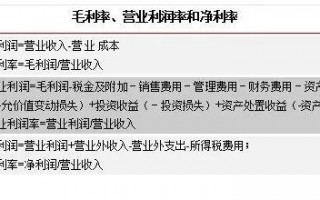 (营业利润率的计算公式)总资产收益率与净资产收益率的区别与联系