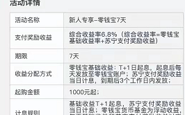 苏宁金融零钱宝7天6.8%的收益率 秒杀一切存款