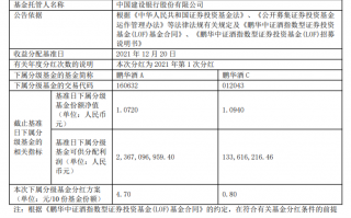 鹏华酒和招商白酒指数基金分红是好事吗