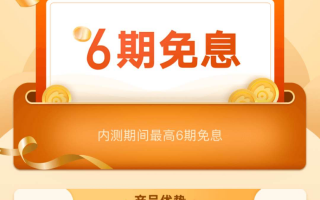 2020年5大良心贷款，有一款最高可获6期免息