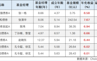 二级债基和偏债混合基金里有哪些好基金