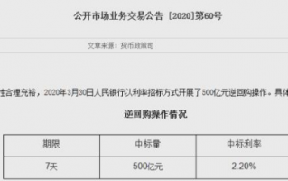 逆回购利率下调20%，怎么保持自己的利率不降？