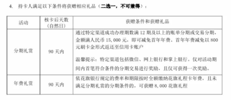 花旗礼程卡年费4折，开卡送300元8000里程-第13张图片-牧野网