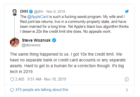 Apple Card被投诉，信用额度竟然成为大亨的理由-第1张图片-牧野网