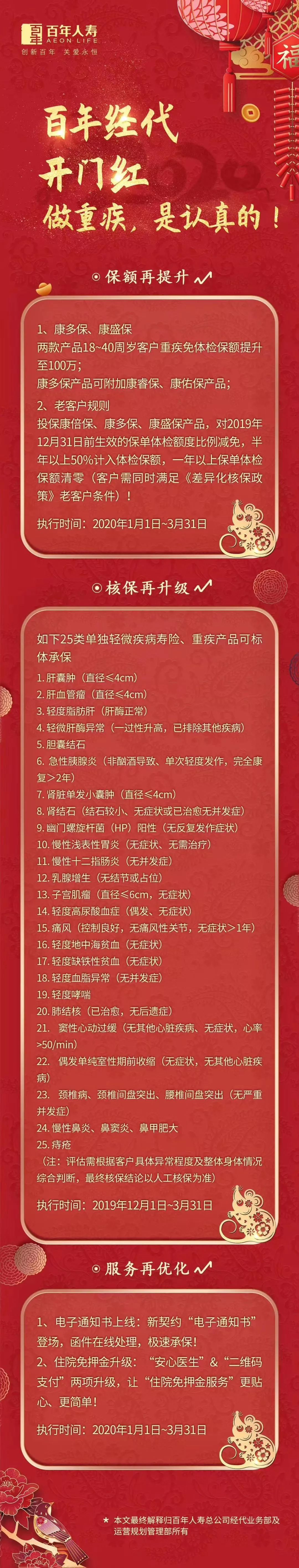 2020开门红保险公司核保宽松政策-第9张图片-牧野网