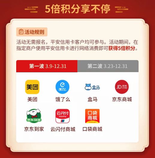 怎么才有平安信用卡5倍积分？-第1张图片-牧野网