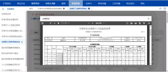 (天津社保查询个人账户缴费明细)天津市个人社保养老保险查询清单-第6张图片-牧野网