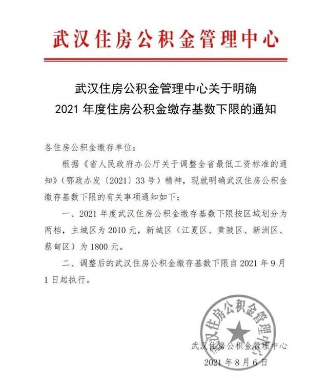 (公积金个人缴存基数什么意思)2022年武汉住房公积金缴存基数规定-第1张图片-牧野网