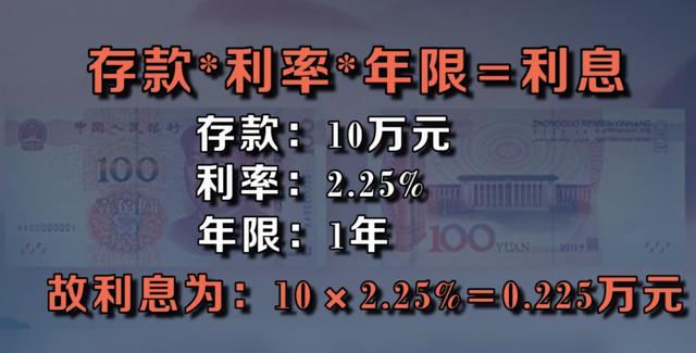 (五万块钱一年利息是多少)10万存银行怎么算利息？-第4张图片-牧野网