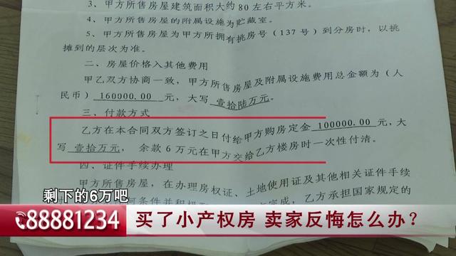 小产权房卖方反悔怎么办?-第1张图片-牧野网