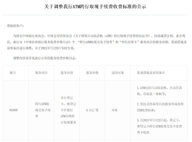 (取款机可以跨行取款吗)哪些银行减免ATM跨行取现手续费-第2张图片-牧野网
